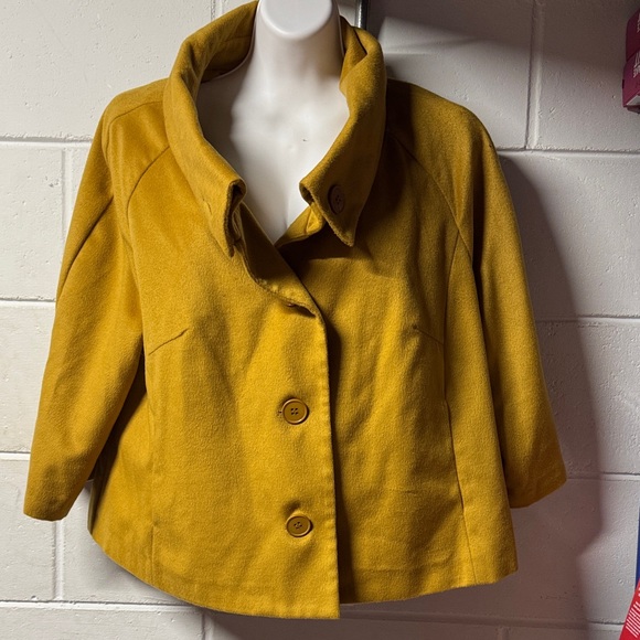 Harve Benard Jackets & Blazers - Harve Benard Mustard Yellow Blazer